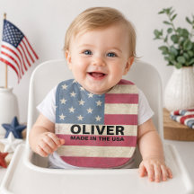 Bébé Drapeau Américain Fabriqué aux États-Unis Per