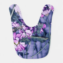 Bavoir bébé floral
