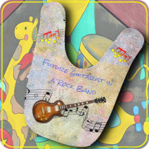 Bavoir bébé - Futur guitariste rock - Recto-Verso