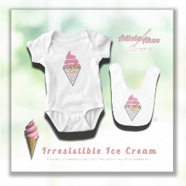 Bavoir Bibs - Irresistible Ice Creative by Poet Adiela Ak