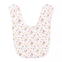Chienne chiot chien rose noeud empreintes de patte