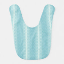 Fleur de vie Turquoise Baby Bib