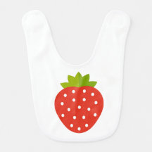 Fraise mignonne Baby Bib