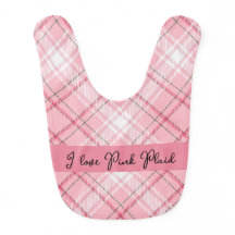 Plaid rose bébé customisé
