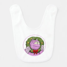 Un monstre Noël Miracle Baby Bib