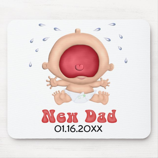 Bawling Baby - New Dad - Customize Mouse Pad (Front)