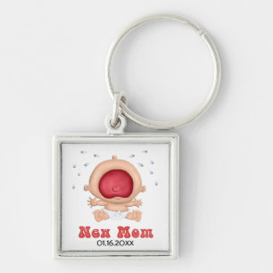 Bawling Baby - New Mom - Customize Keychain
