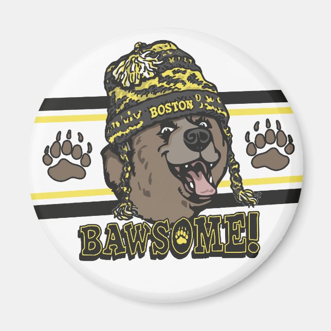 Bawsome Boston Awesome Magnet (Front)