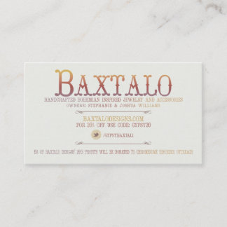 Baxtalo Design Business Card