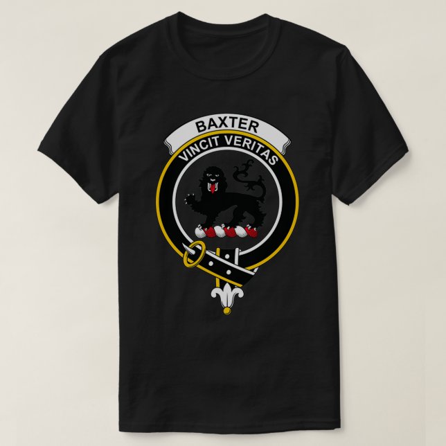 Baxter Crest Tartan Clan Scottish Clan 1 T-Shirt (Design Front)