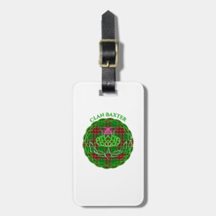Baxter Scottish Tartan Celtic Thistle Luggage Tag