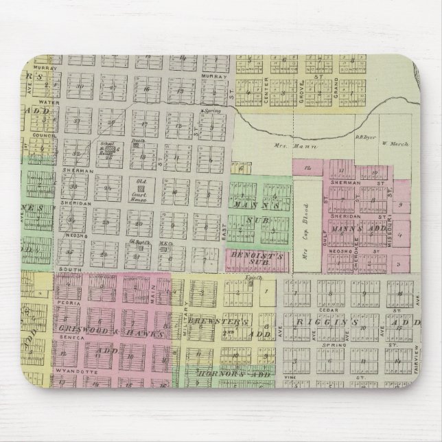Baxter Springs, Cherokee County, Kansas Mouse Pad (Front)
