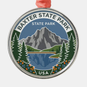 Baxter State Park Maine Metal Ornament