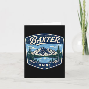 Baxter state park maine mountain hiking camping card