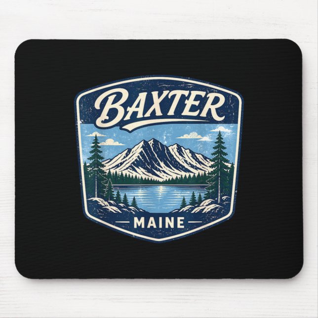 Baxter state park maine mountain hiking camping mouse pad (Front)