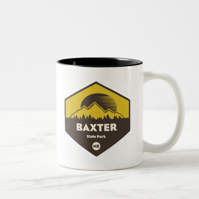 Baxter State Park, Maine Two-Tone Coffee Mug (Right)