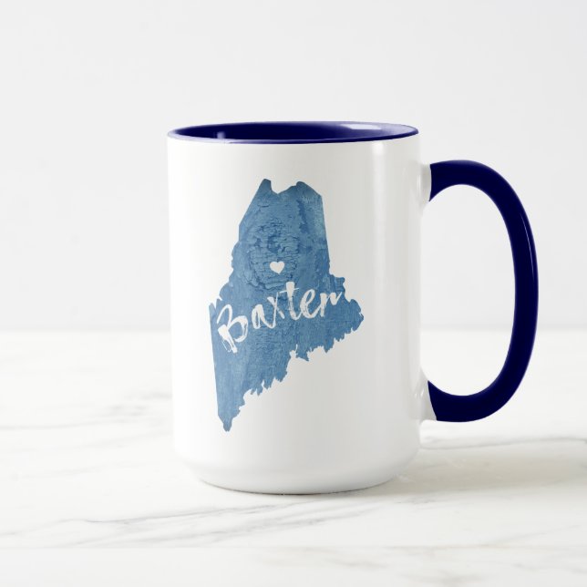 Baxter State Park Maine Wood Grain Mug (Right)