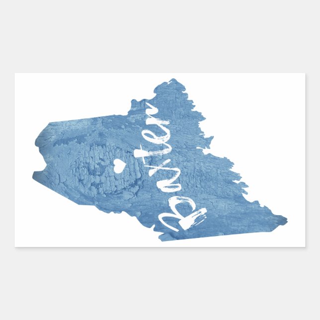 Baxter State Park Maine Wood Grain Sticker (Front)