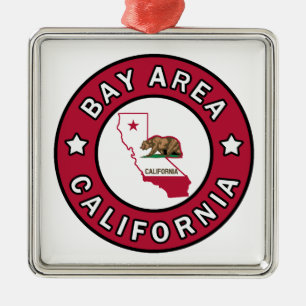 Bay Area California Metal Ornament