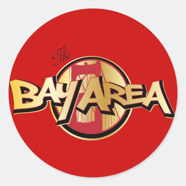 Bay Area Classic Round Sticker (Front)
