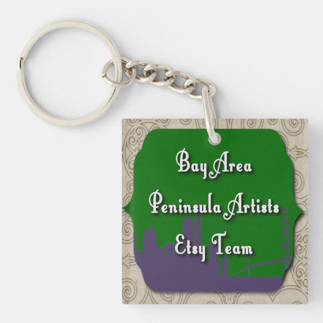 Bay Area Peninsula Artists Team Keychain (Front)
