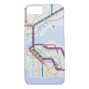 Bay Area Transit Map Case-Mate iPhone Case