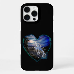 Bay at Night , Dolphin Love iPhone 16 Pro Max Case
