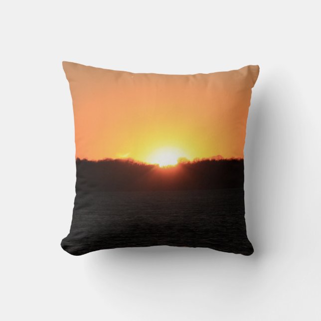 Bay Beautiful Sunrise Pillow (Front)