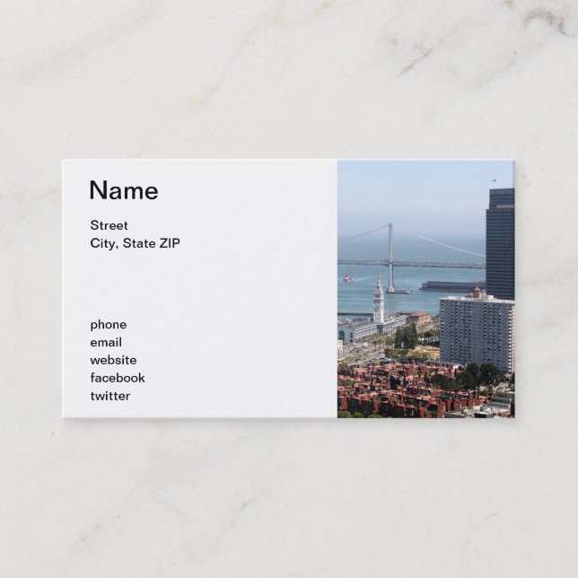 Bay Bridge Business Card (Front)