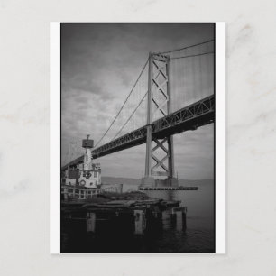 Bay Bridge BW 2 Postcard