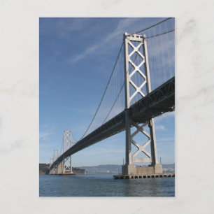bay bridge long postcard