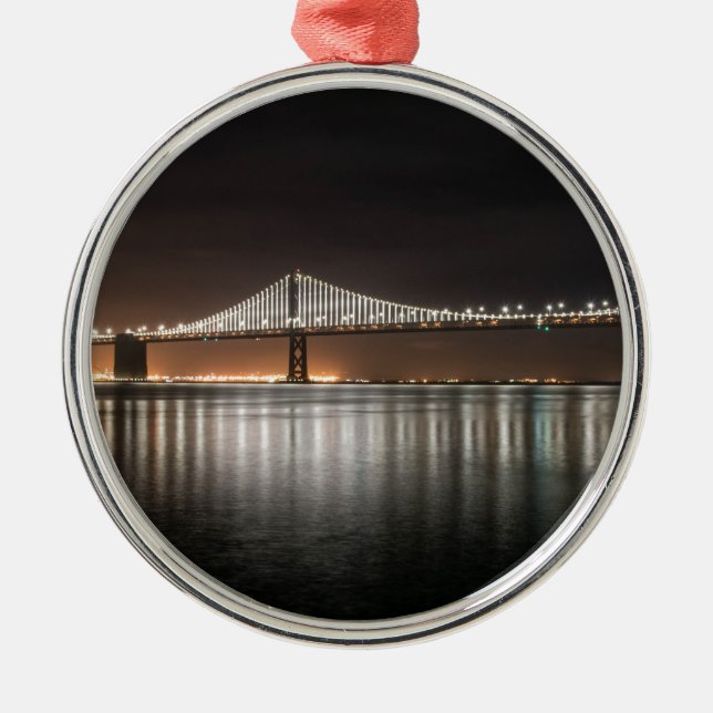 Bay Bridge Metal Ornament (Front)