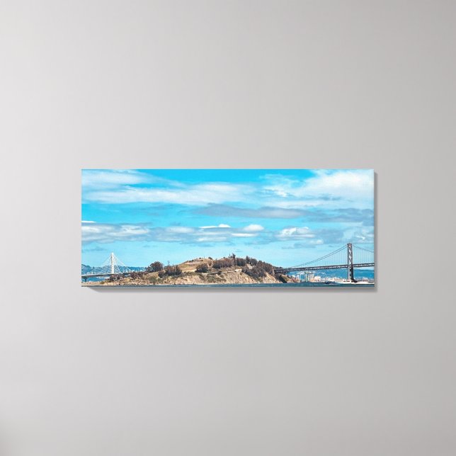 Bay Bridge Stretched Canvas Print (Front)