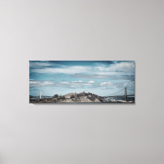 Bay Bridge Stretched Canvas Print