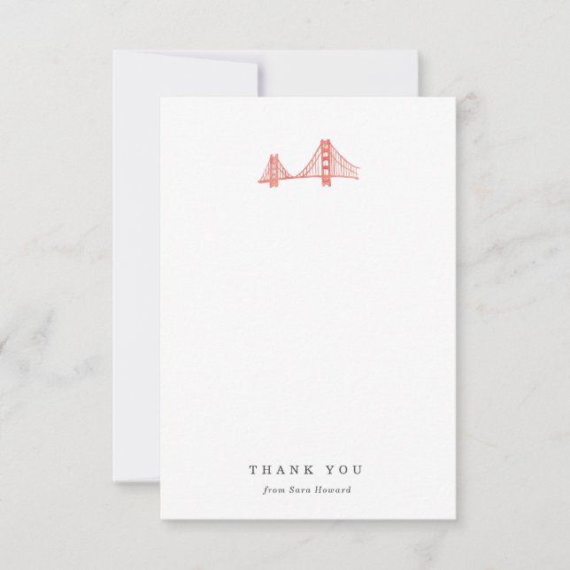 Bay Bridge Thank You Card (Front)