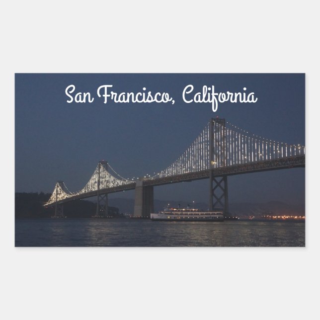 Bay Bridge & Yerba Buena Island #2 Stickers (Front)