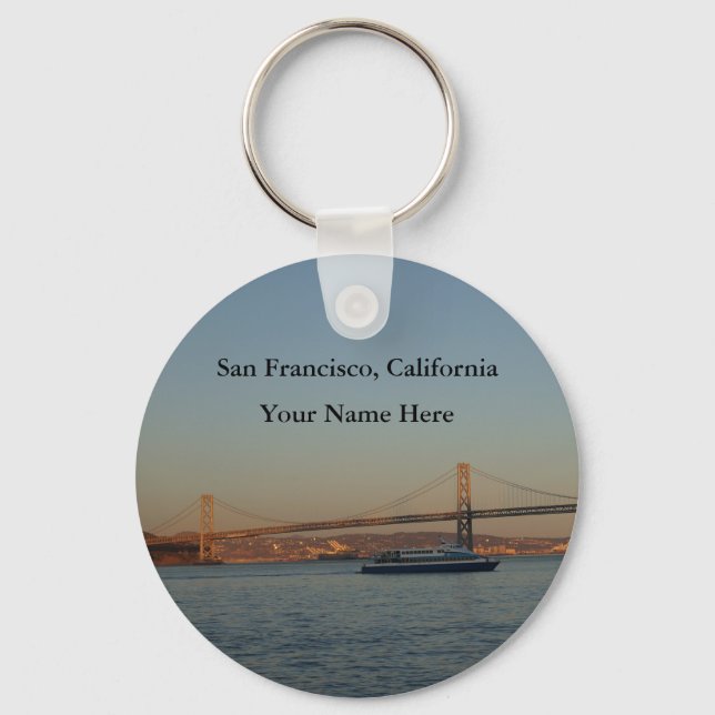 Bay Bridge & Yerba Buena Island #3 Keychain (Front)