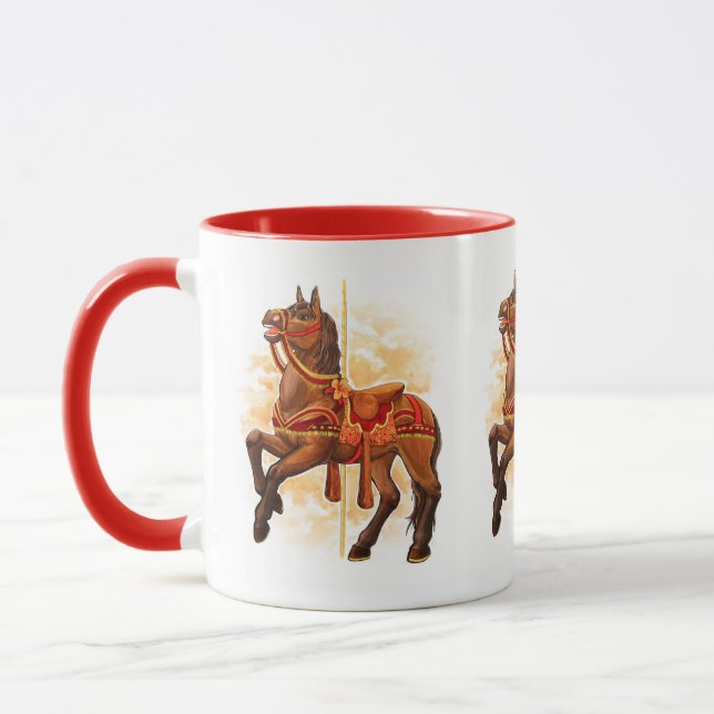 Bay Carousel Horse Mug (Left)