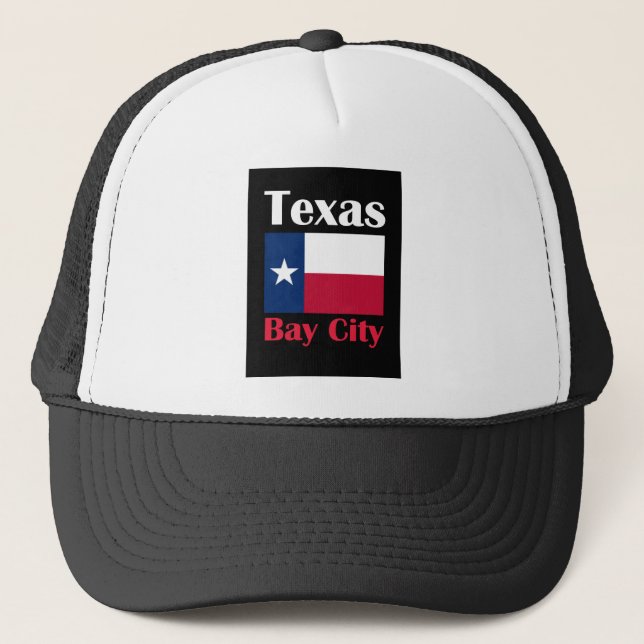 Bay City TX Trucker Hat (Front)