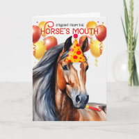 Bay Horse Funny Birthday