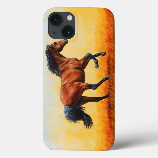 Bay Horse Galloping Case-Mate iPhone Case (Back)