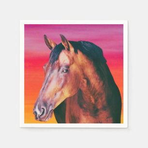 Bay Horse Gradient   Napkin