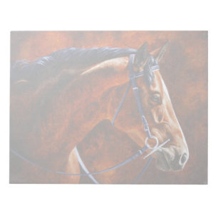 Bay Horse Hanoverian Warmblood Notepad