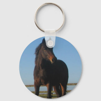 Bay Horse Keychain