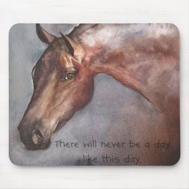 Bay Horse Mouse Pad (Front)