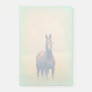 Bay Horse Standing in a Field Post-it Notes