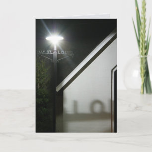 "bay light @ night" greeting card