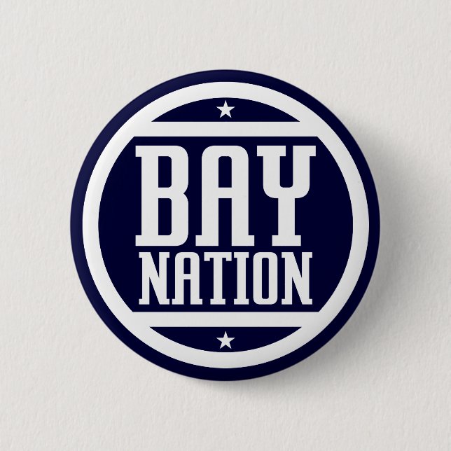Bay Nation 2 Inch Round Button (Front)