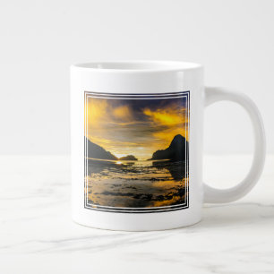 Bay Of El Nido Sunset Large Coffee Mug