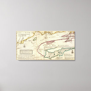 Bay of Fundy and harbour of Annapolis Royal Canvas Print
